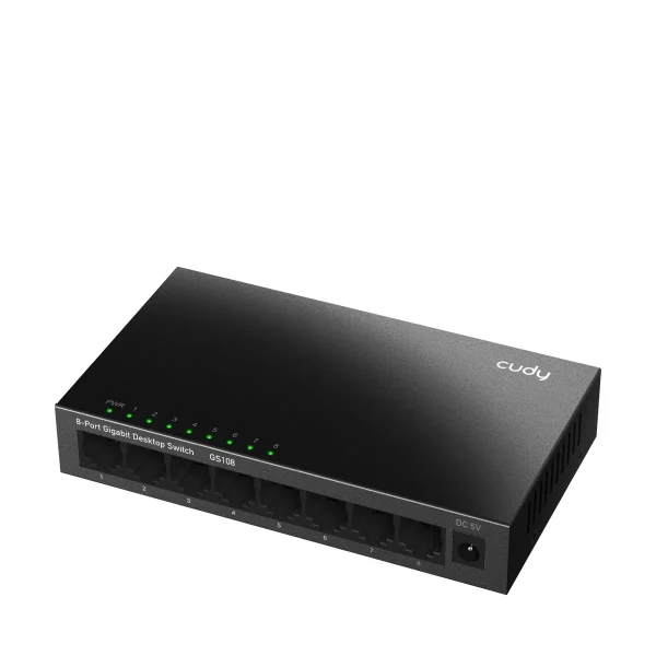 CUDY Switch GS108 8-Port Gigabit Unmanaged Metal