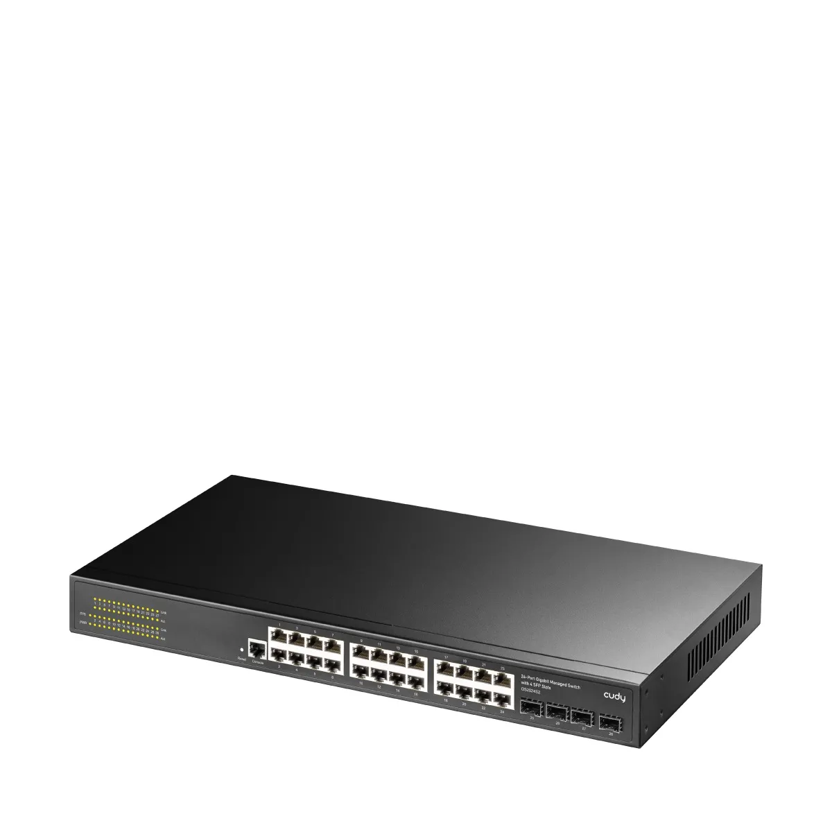 CUDY Switch GS2024S2 24-GbE 4-SFP L2 Managed Gigabit
