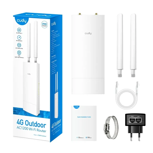 CUDY 4G Router LT500 Indoor / Outdoor 4G AC1200 Wi-Fi