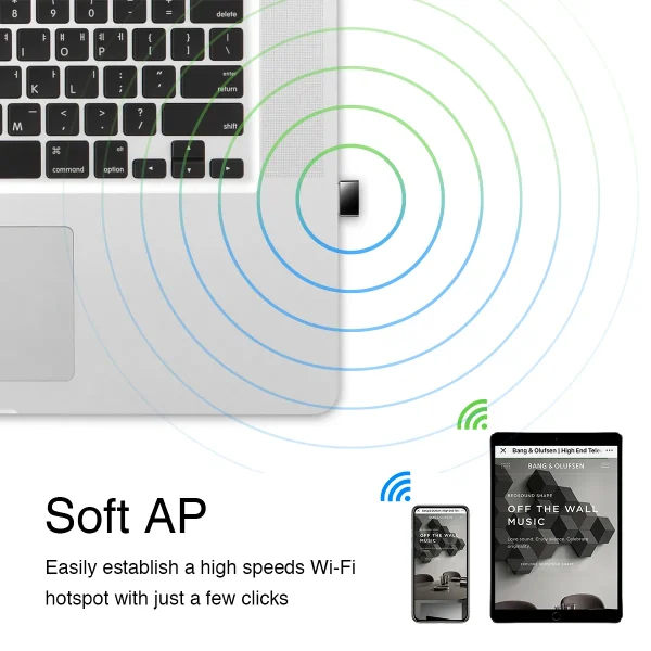 CUDY Wi-Fi USB Adapter WU650 AC650