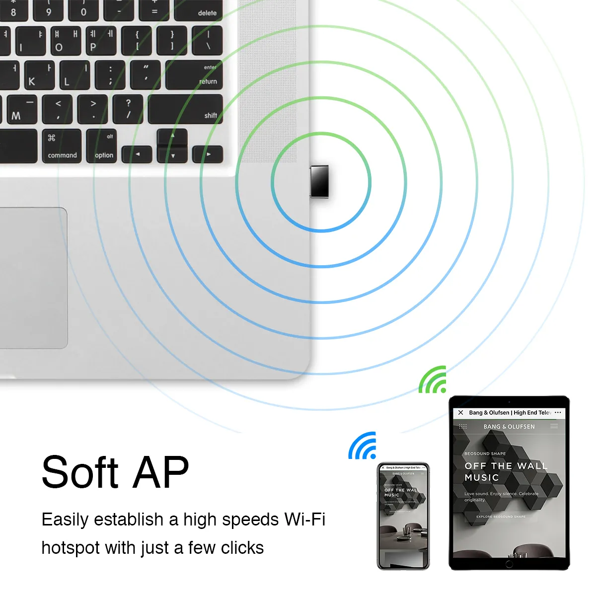 CUDY Wi-Fi USB Adapter WU650 AC650