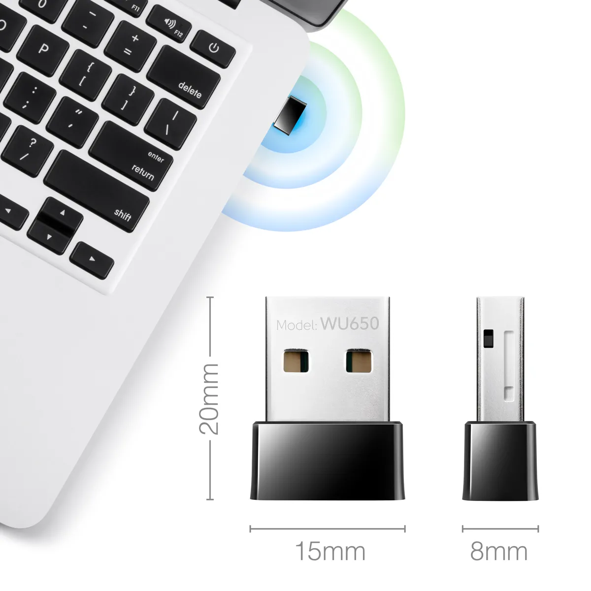 CUDY Wi-Fi USB Adapter WU650 AC650