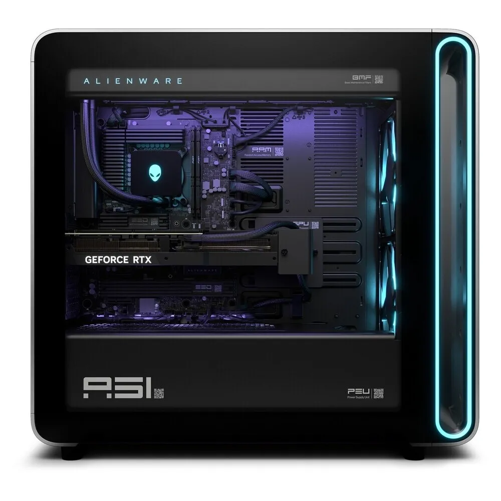 DELL PC Alienware Area 51 AAT2250 / Ultra 9-285K / 64 GB / 4 TB SSD / RTX 5090 32 GB / Wi-Fi / Windows 11 Pro / 2Y NBD / Glass Door