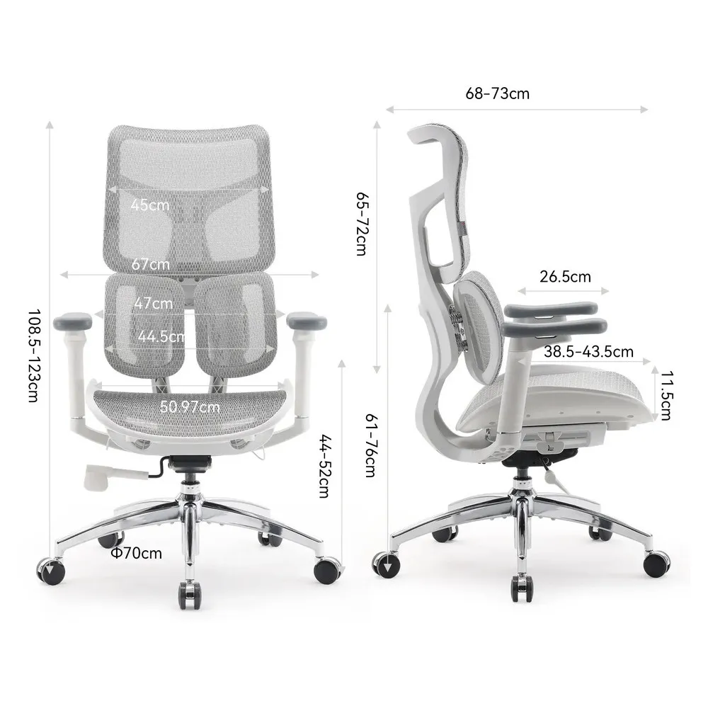 SIHOO ERGONOMIC CHAIR DORO S100 OFF WHITE