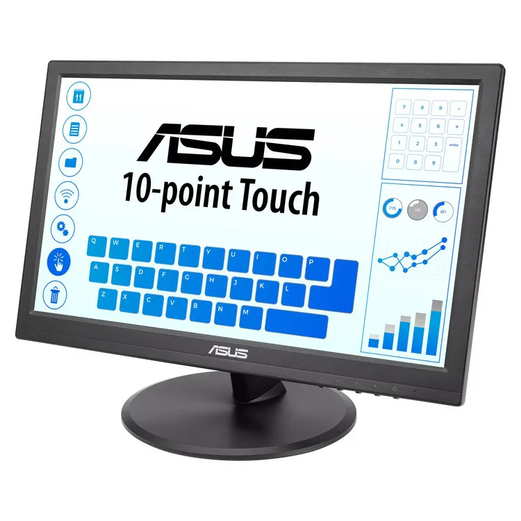 ASUS Monitor ASUS VT169HE, 15.6″ Touch 10-point, FHD, 5ms, 60Hz IPS, HDMI, D-SUB, Eye Care+ Technology, 3YearsW