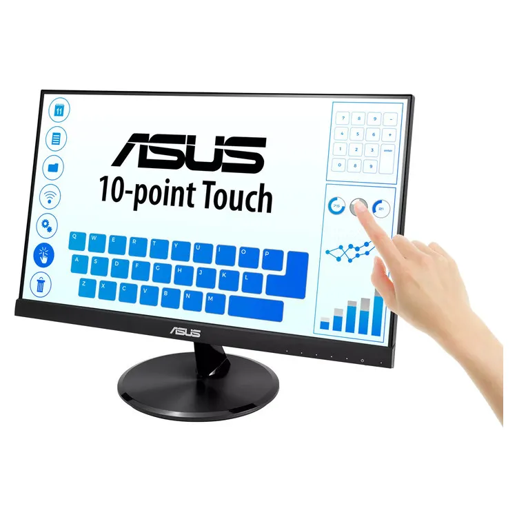 ASUS Monitor ASUS VT229H, 21.5″ Touch 10-point, FHD, 5ms, 60Hz IPS, HDMI, D-SUB, Eye Care, 3YearsW