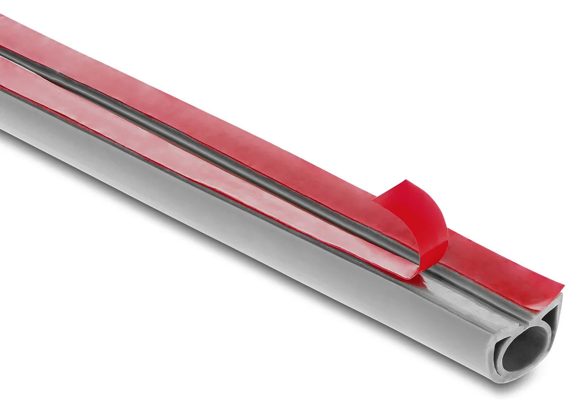 DELOCK κανάλι καλωδίων 20765 με αυτοκόλλητο, εύκαμπτο PVC, 20x10mm, 2m, γκρι