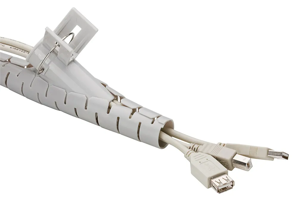 GOOBAY δεματικό καλωδίων 51922, πλαστικό, Φ20mm, 2.5m, γκρι