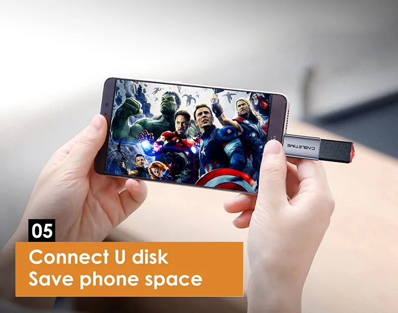 CABLETIME αντάπτορας USB-C σε USB CT-CMAFOTG, 5Gbps, γκρι