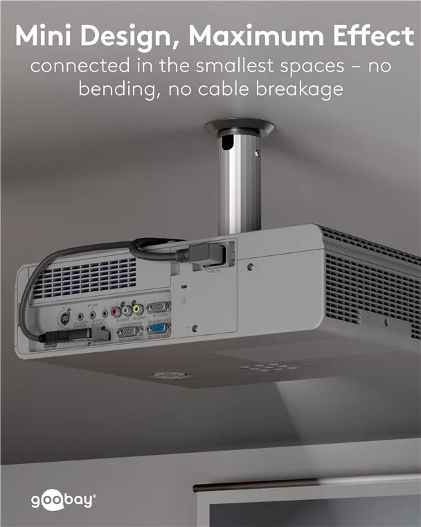 GOOBAY αντάπτορας DisplayPort 77132, 8K/144Hz, γωνιακός, μαύρος