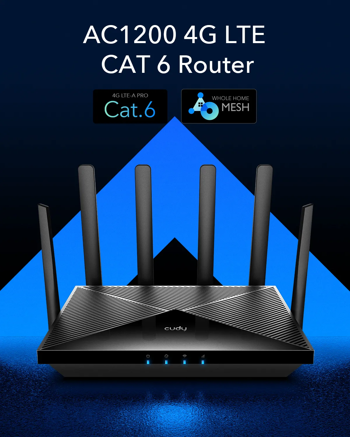 CUDY 4G Router LT700 AC1200 Wi-Fi