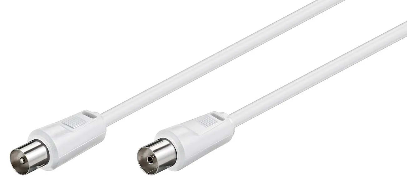 GOOBAY καλώδιο κεραίας αρσενικό σε θηλυκό 11515, <70dB, CCS, 15m, λευκό