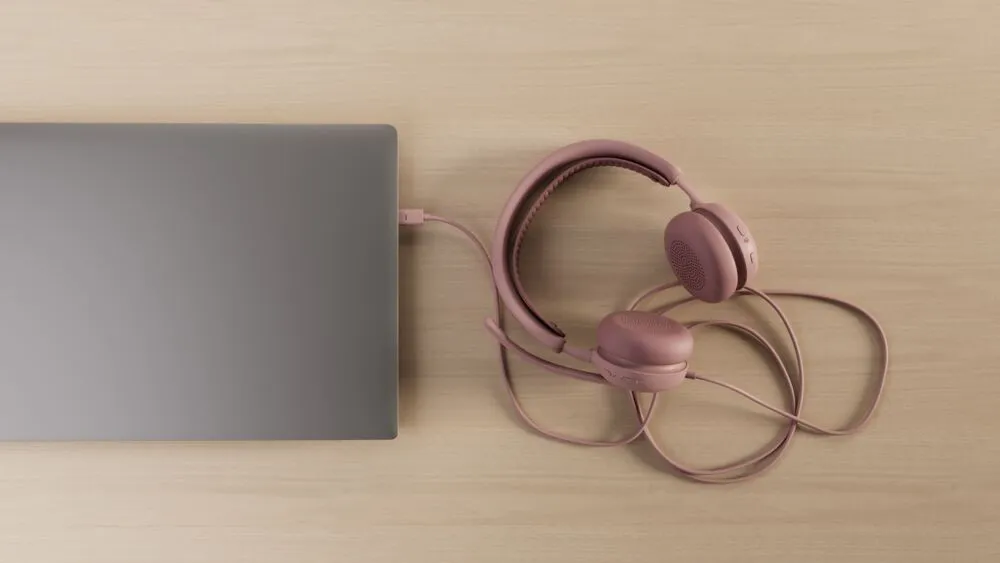 LOGITECH Headset Wired Zone 2 For Business USB Type C Rose - Teams Version