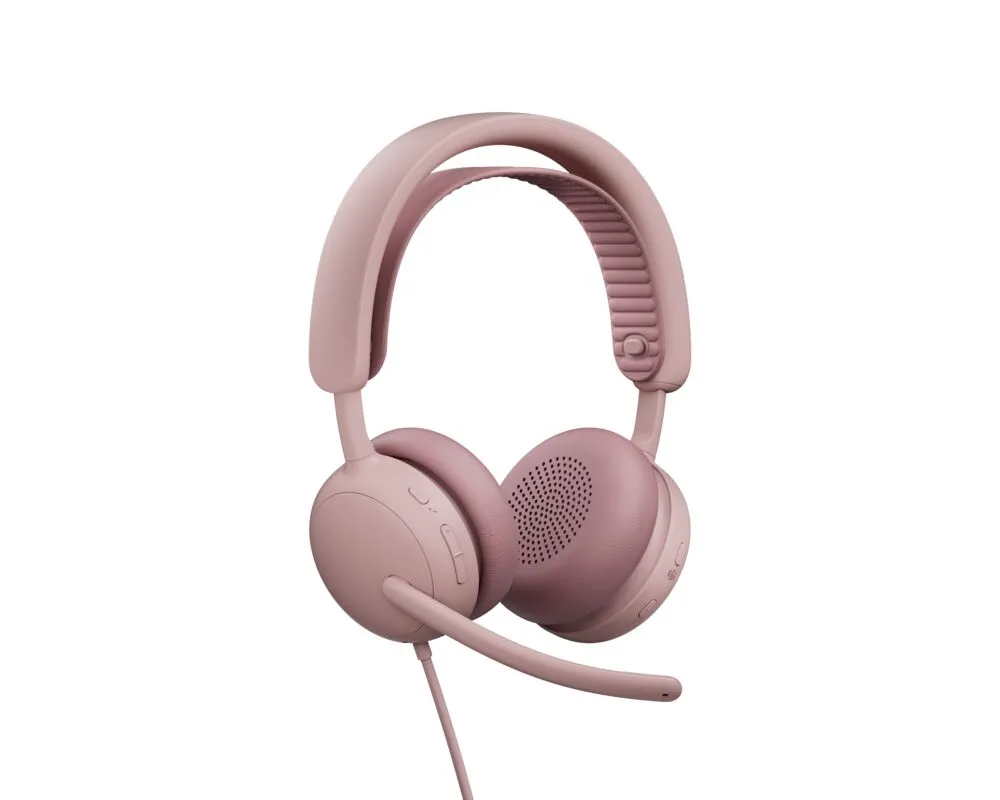 LOGITECH Headset Wired Zone 2 For Business USB Type C Rose - Teams Version