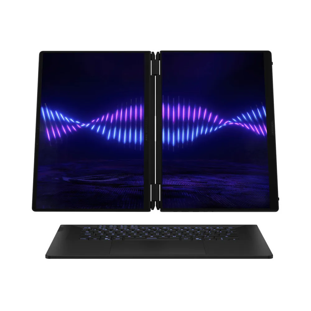 ASUS Laptop ROG Zephyrus Duo 16 GX651AX-SR121X 16″ 2880 x 1800 OLED 120Hz U9-386H / 64 GB / 2 TB SSD NVMe PCIe 4.0 / NVidia GeForce RTX 5090 24 GB / Windows 11 Pro / Stellar Grey
