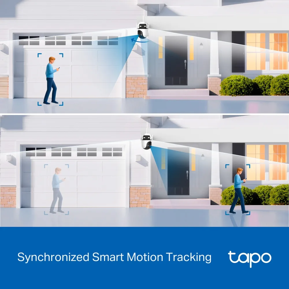 TP-LINK Camera Tapo C545D Outdoor Dual Lens Pan / Tilt