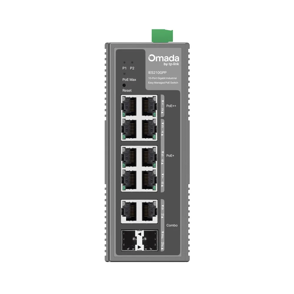 TP-LINK Switch OMADA Industrial IES210GPP 10 Port Gigabit Industrial Managed Switch