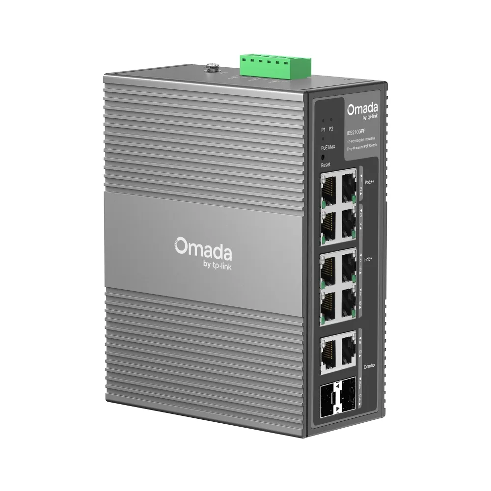 TP-LINK Switch OMADA Industrial IES210GPP 10 Port Gigabit Industrial Managed Switch