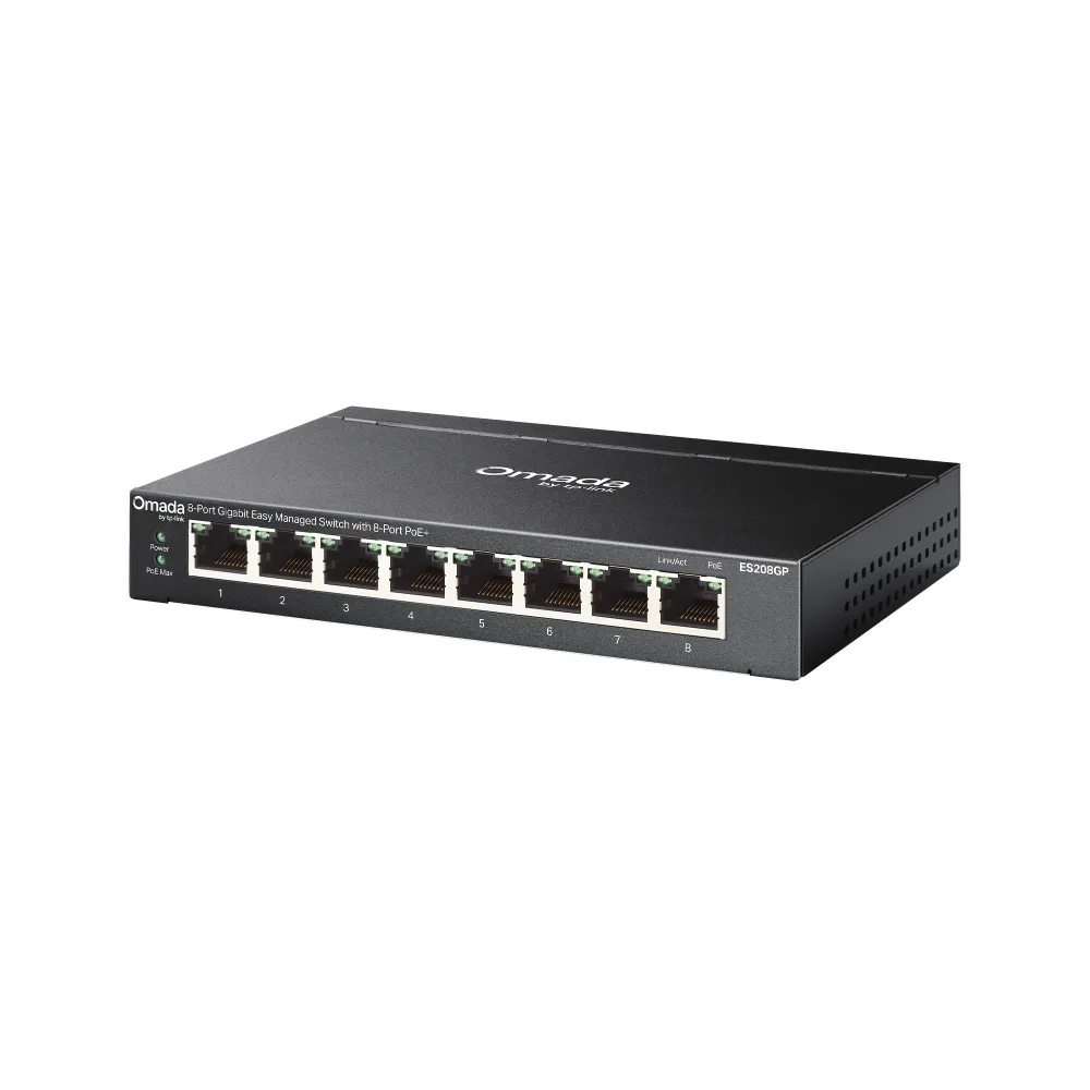 TP-LINK SWITCH OMADA ES208GP 8-Port PoE+ Managed Switch