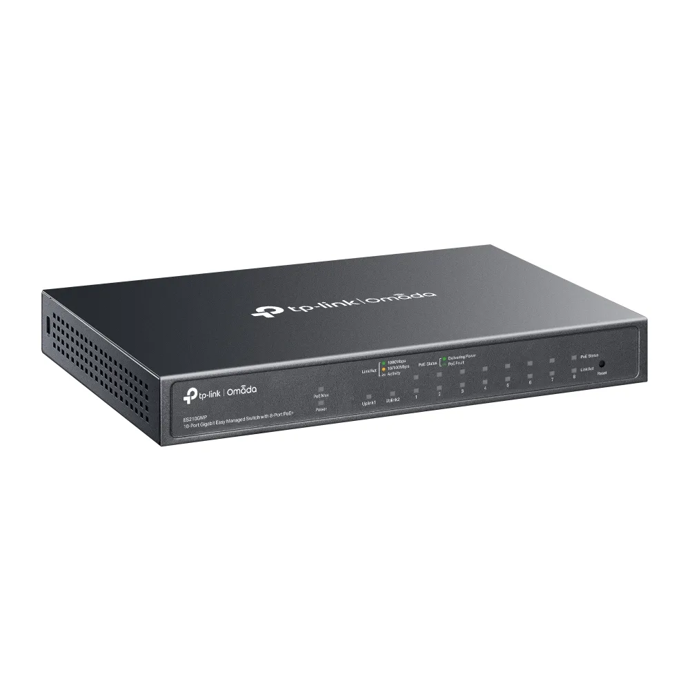 TP-LINK SWITCH OMADA ES210GMP 8 PoE+, 1 GB, Managed Switch