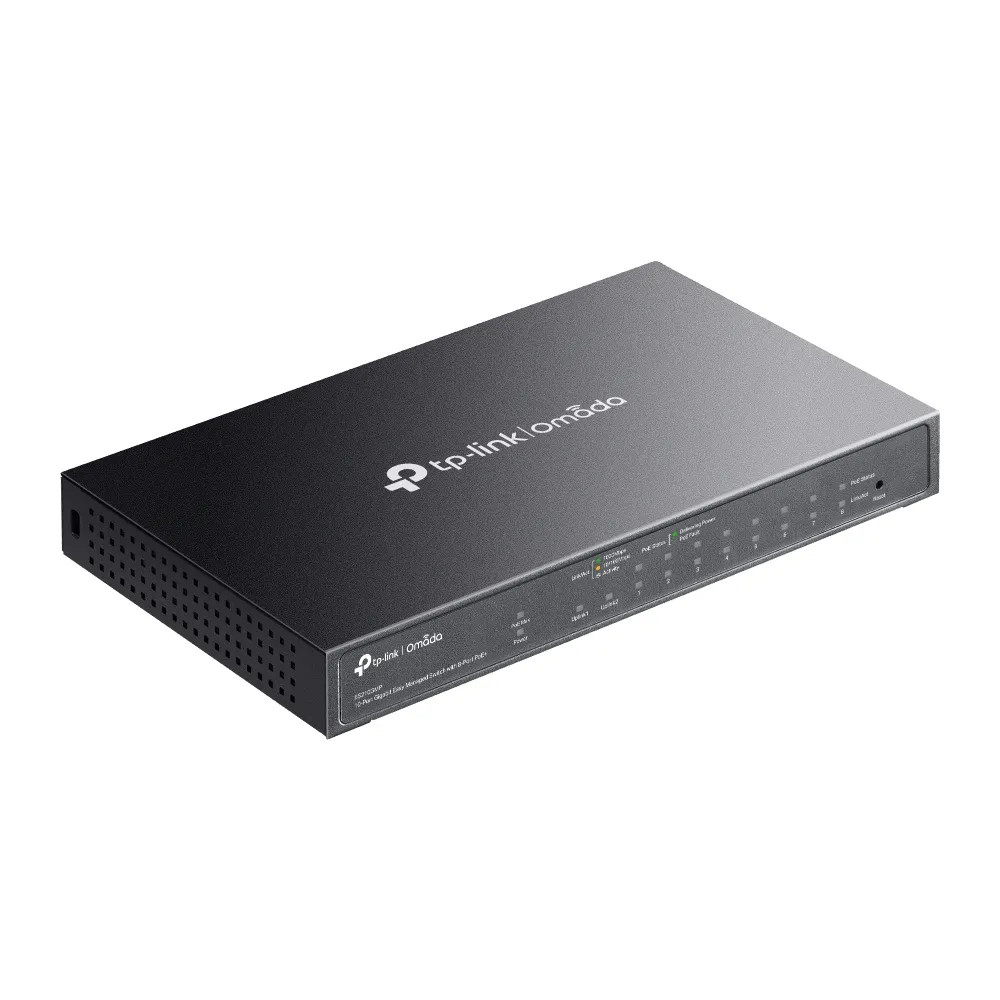 TP-LINK SWITCH OMADA ES210GMP 8 PoE+, 1 GB, Managed Switch