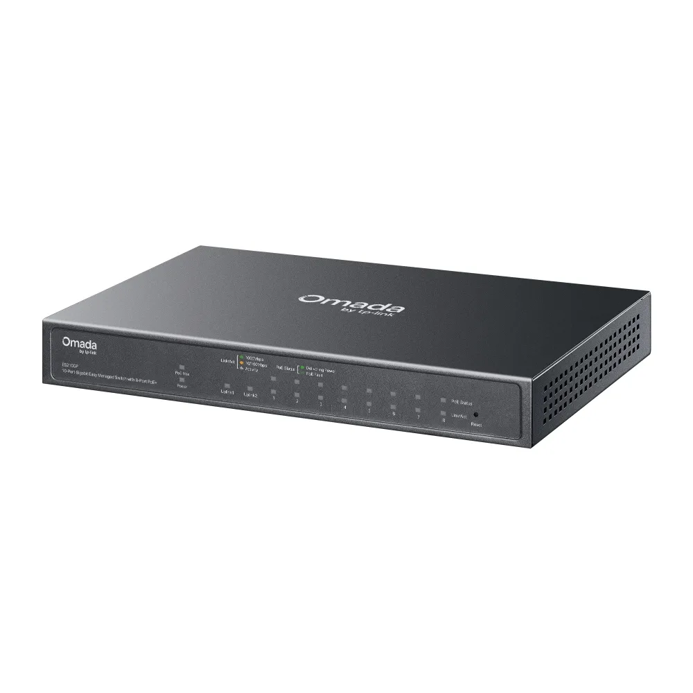 TP-LINK SWITCH OMADA ES210GP 8 PoE+, Gigabit Managed Switch