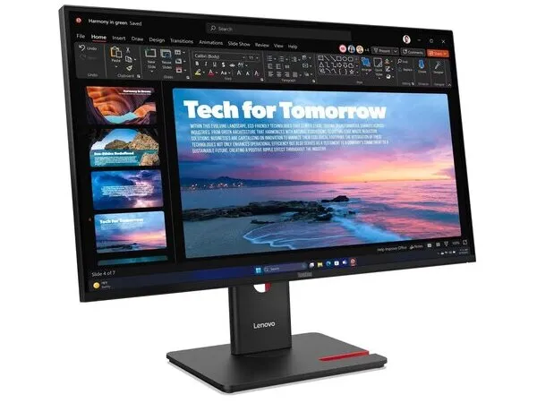 LENOVO Monitor ThinkVision T27QD-40 27″ QHD IPS, HDMi, Display Port, Ethernet, Height adjustable, 3YearsW