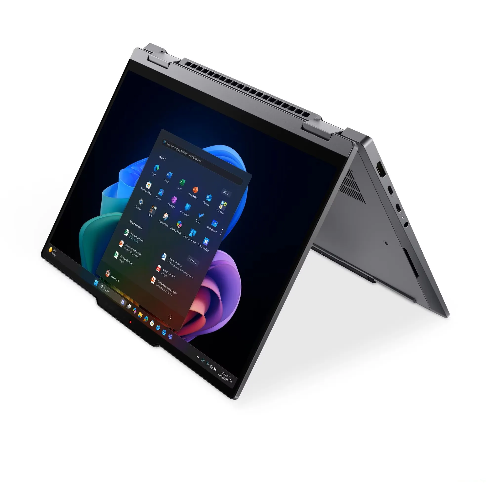 LENOVO Laptop ThinkPad X1 2-in-1 G11 Aura Edition 14″ 2.8K OLED / Ultra7-355 / 32B / 512 GB SSD / Integrated Intel Graphics / Windows 11 Pro / Touch / 3Y PREM / Grey
