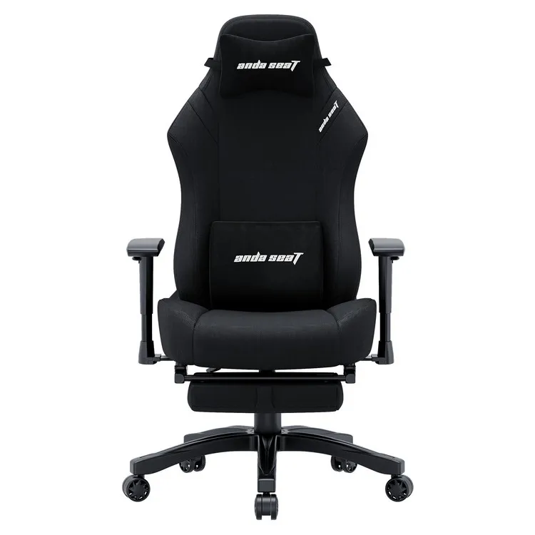 ANDA SEAT Gaming Chair LUNA PRO Black Fabric w / Footrest