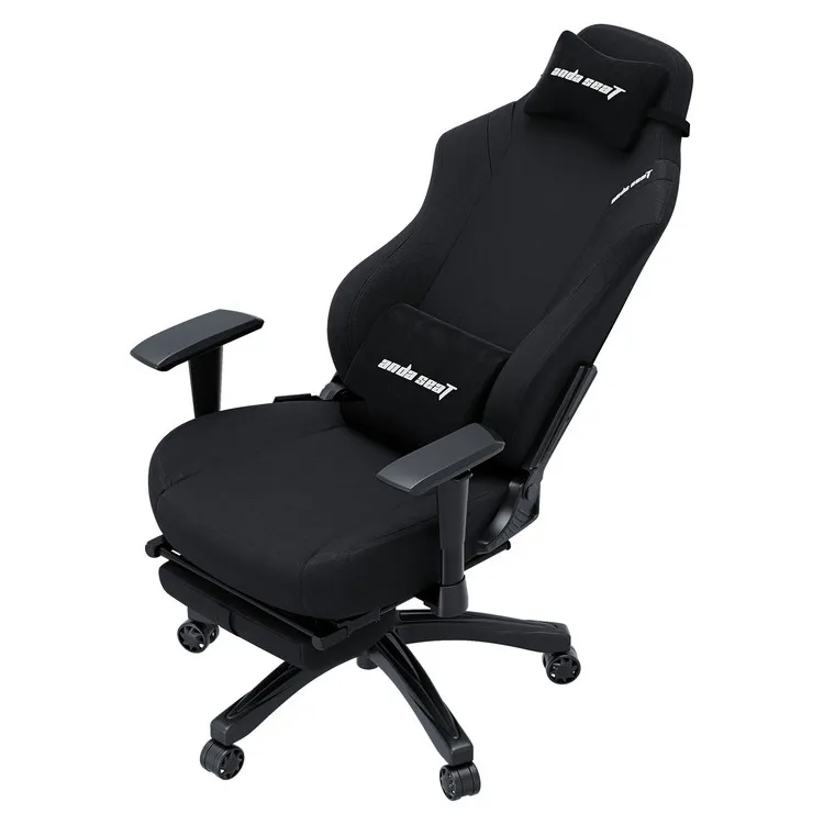 ANDA SEAT Gaming Chair LUNA PRO Black Fabric w / Footrest