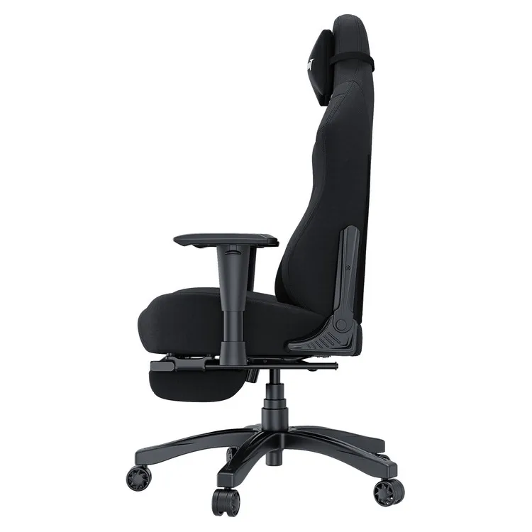 ANDA SEAT Gaming Chair LUNA PRO Black Fabric w / Footrest