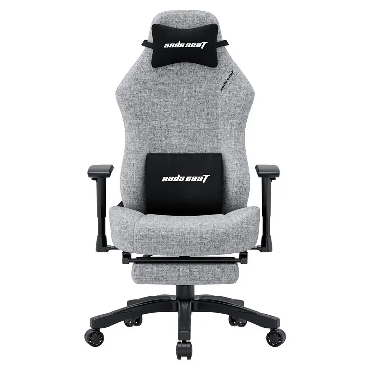 ANDA SEAT Gaming Chair LUNA PRO Grey Fabric w / Footrest