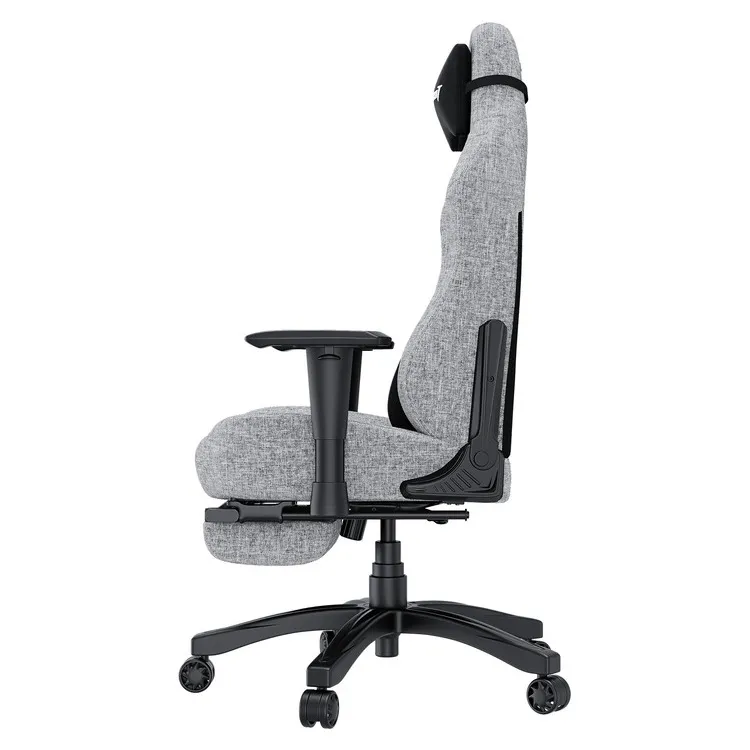 ANDA SEAT Gaming Chair LUNA PRO Grey Fabric w / Footrest