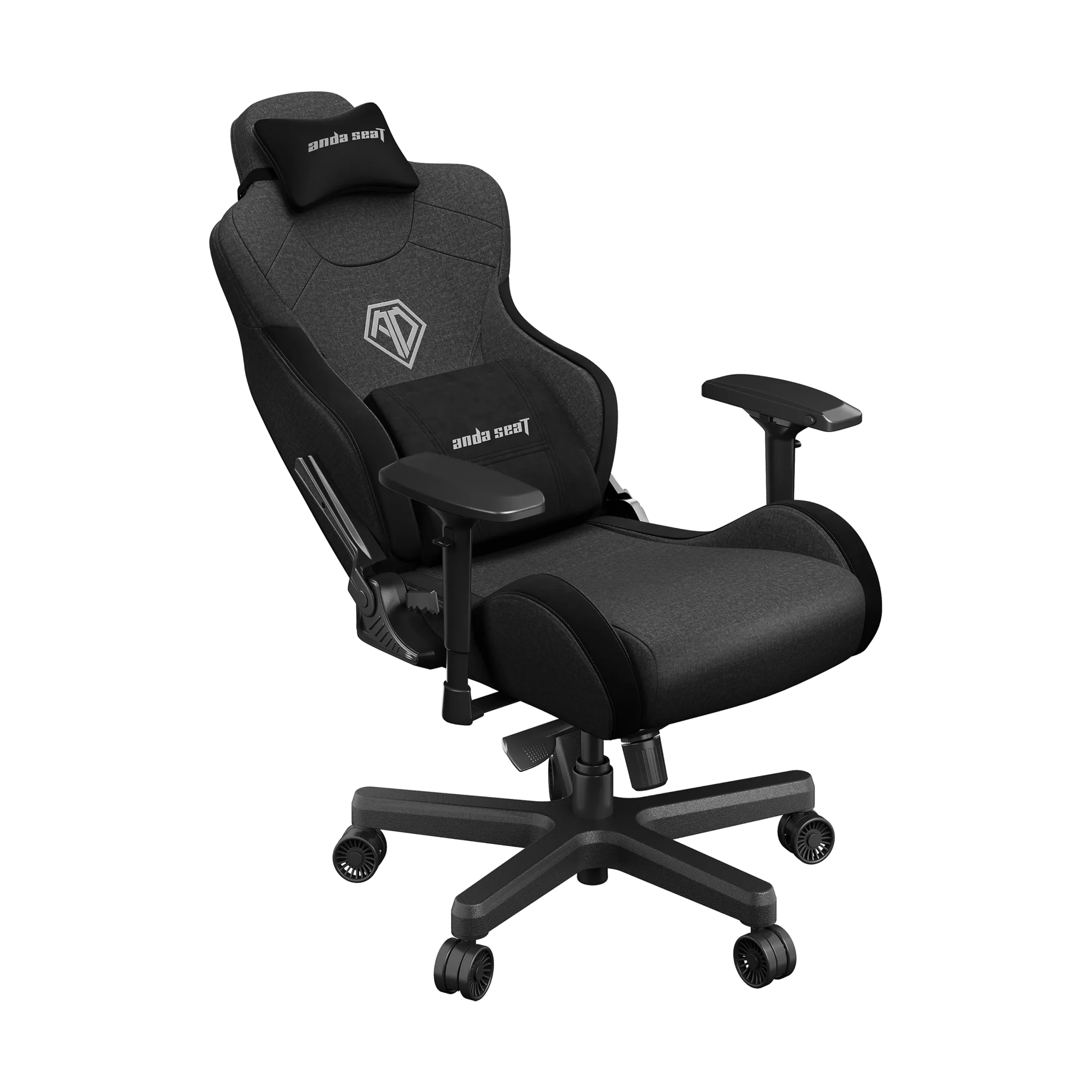 ANDA SEAT Gaming Chair T-PRO II Dark Grey / Black FABRIC with Alcantara Stripes