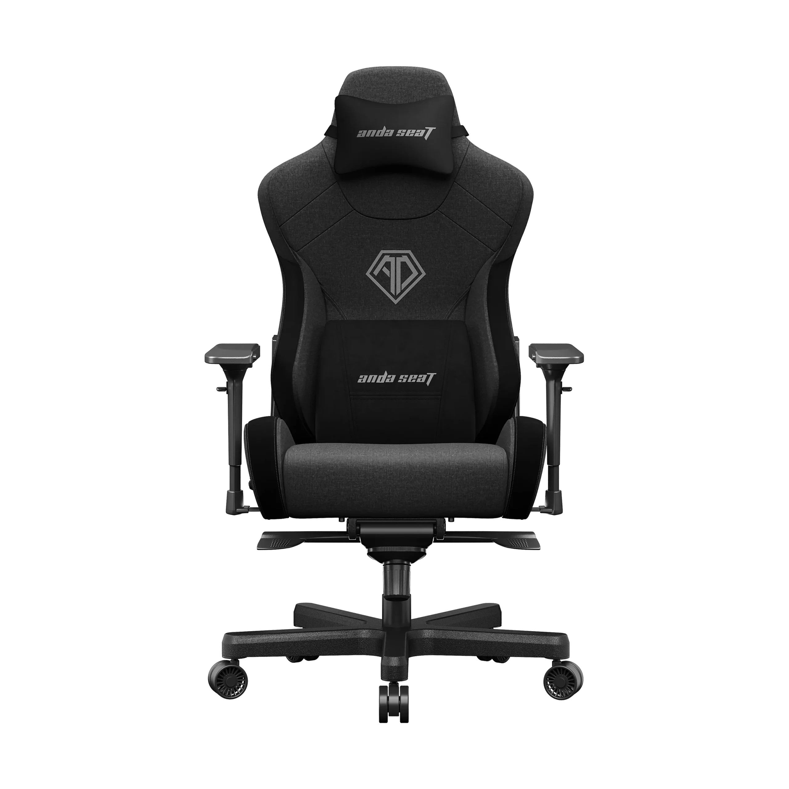 ANDA SEAT Gaming Chair T-PRO II Dark Grey / Black FABRIC with Alcantara Stripes