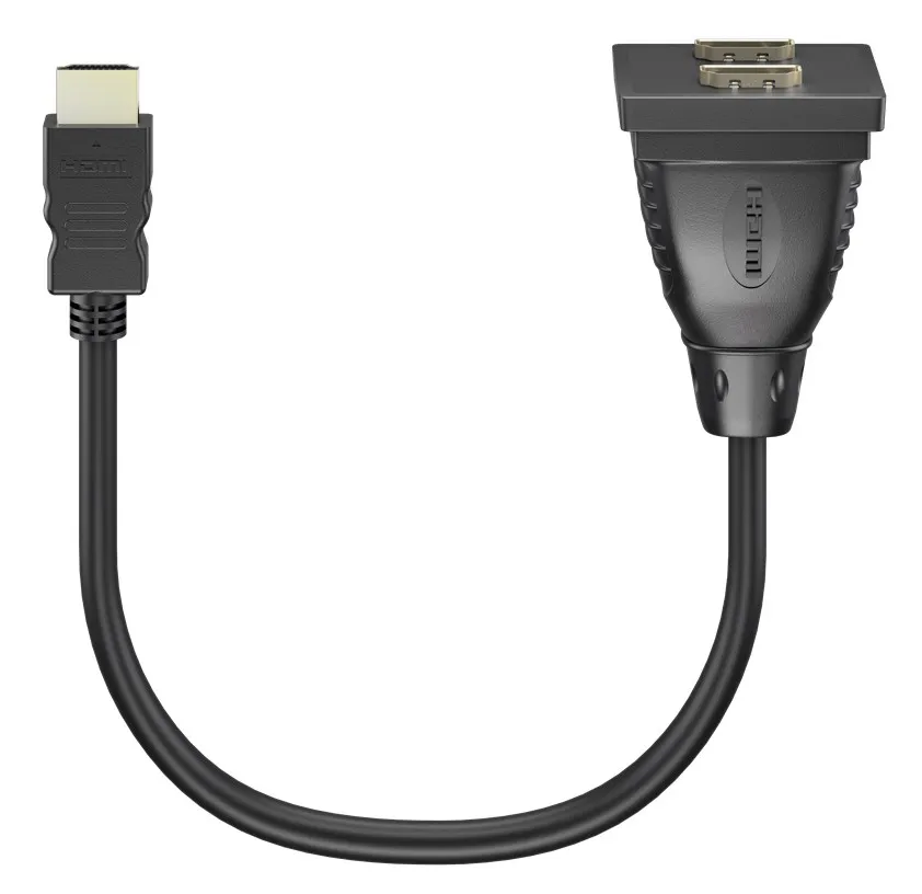 GOOBAY HDMI splitter 68784, 1x input/2x output, 1080p, μαύρο
