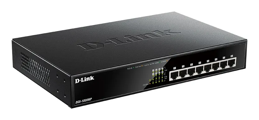 D-LINK DGS-1008MP 8-port 10 / 100 / 1000Mbps 8 PoE Port