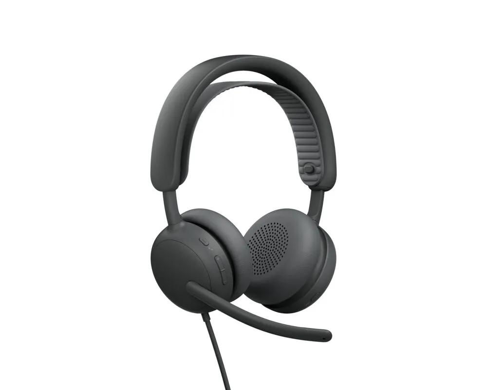 LOGITECH Headset Wired Stereo ZONE 2 FB - Universal Version- Graphite- USB Type C
