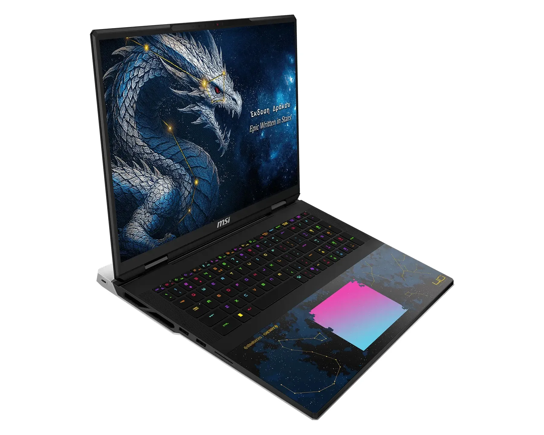 MSI Laptop Titan 18 HX Dragon Edition Draco Epic A2WJ 18″ UHD+ MiniLED 240Hz / U9-290HX / 96 GB / 2*2 TB SSD NVMe / NVidia GeForce RTX 5090 24 GB / Windows 11 Pro / 2Y / Dragon Edition Draco Epic