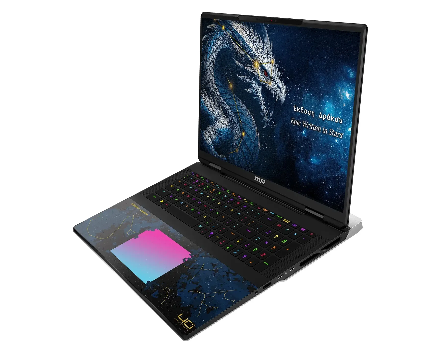 MSI Laptop Titan 18 HX Dragon Edition Draco Epic A2WJ 18″ UHD+ MiniLED 120Hz / U9-290HX / 64 GB / 2*2 TB SSD NVMe / NVidia GeForce RTX 5090 24 GB / Windows 11 Pro / 2Y / Dragon Edition Draco Epic