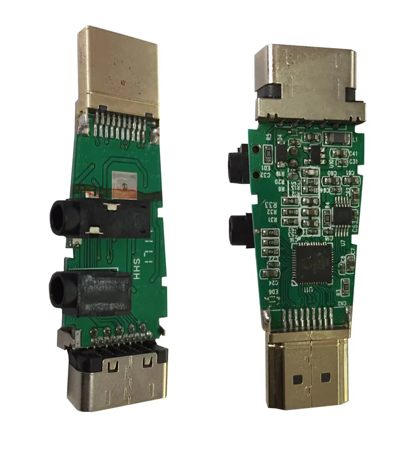 POWERTECH αντάπτορας HDMI 19pin σε VGA CAB-H076, audio jack, USB power