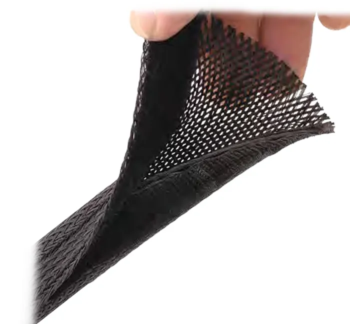 POWERTECH δεματικό καλωδίων τύπου Flex Wrap TIES-001, 1.8m, μαύρο